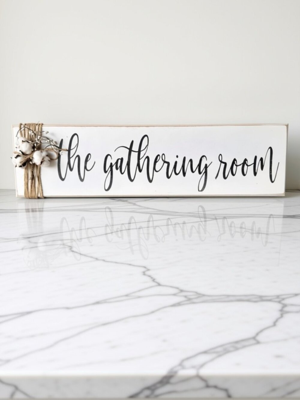 "The Gathering Room" Wooden Sign